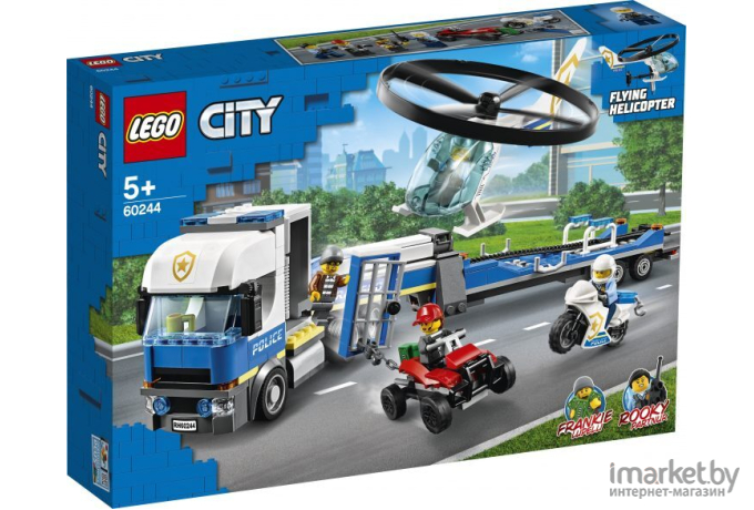 Конструктор LEGO City Полицейский вертолётный транспорт (60244)