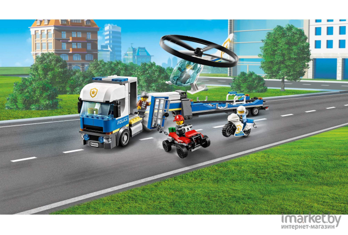 Конструктор LEGO City Полицейский вертолётный транспорт (60244)