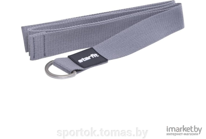 Ремень для йоги Starfit YB-101 200 см серый