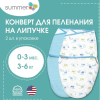 Конверт детский Summer Infant  Swaddleme LuxeWhisper Quiet S/M 2шт голубые/зеленые машинки [58803]