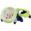 Детский горшок Potette Plus Дорожный складной + 1 одноразовый пакет, зеленый/голубой [23011DM]