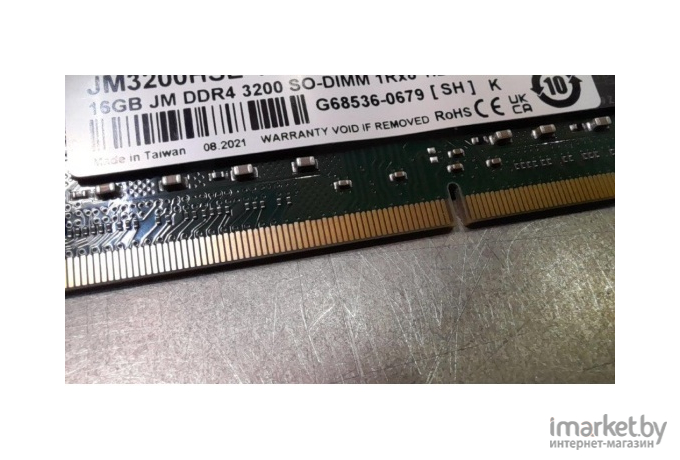 Оперативная память Transcend 16GB JM DDR4 3200 SO-DIMM 1Rx8 2Gx8 [JM3200HSE-16G]