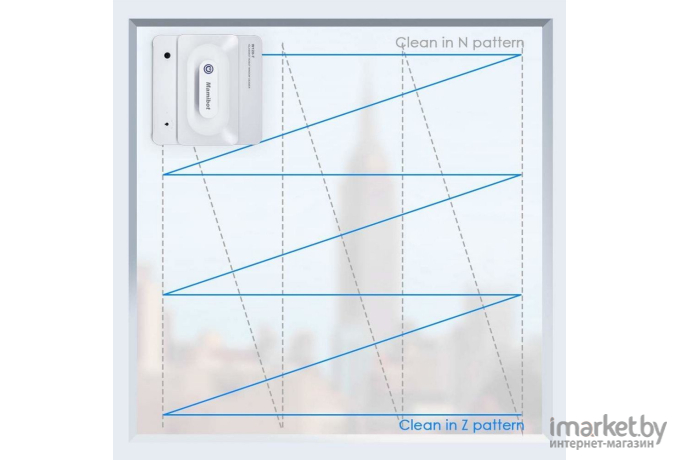 Робот-стеклоочиститель Mamibot iGLASSBOT черный (W120-T)