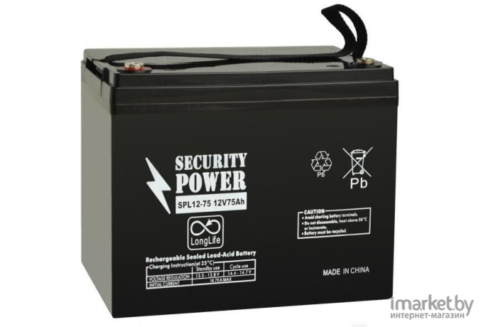 Аккумулятор для ИБП Security Power SPL 12-75 12V/75Ah