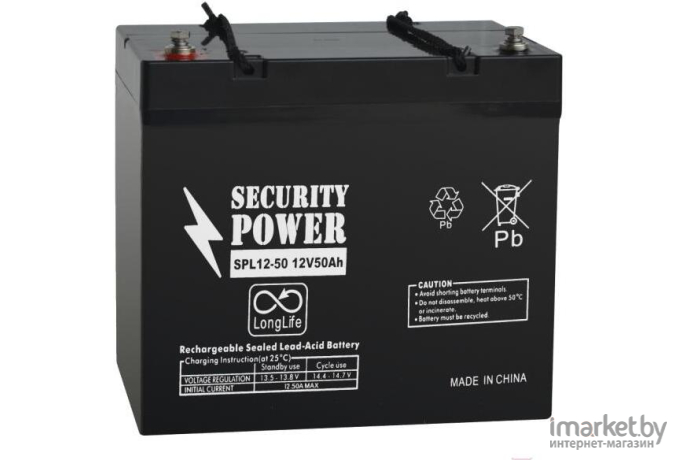 Аккумулятор для ИБП Security Power SPL 12-50 12V/50Ah