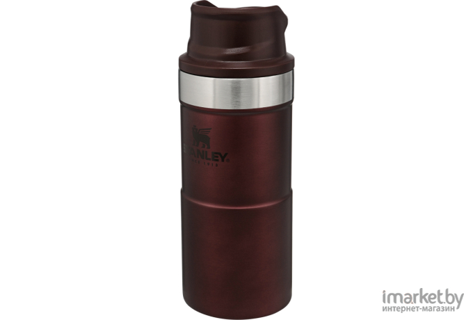 Термокружка Stanley с ручкой Classic 0,35L бордовый [10-09366-008]