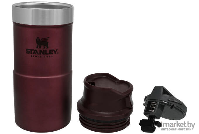 Термокружка Stanley с ручкой Classic 0,35L бордовый [10-09366-008]