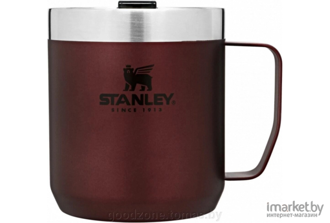 Термокружка Stanley с ручкой Classic 0,35L бордовый [10-09366-008]