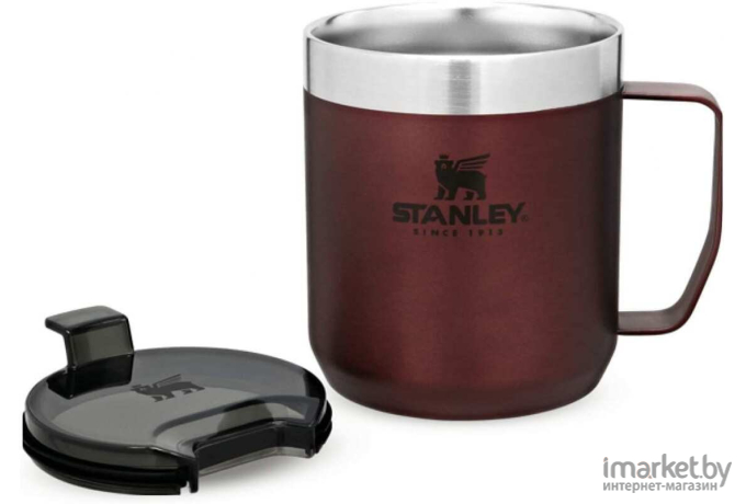 Термокружка Stanley с ручкой Classic 0,35L бордовый [10-09366-008]