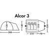 Палатка FHM Alcor 3 синий/серый