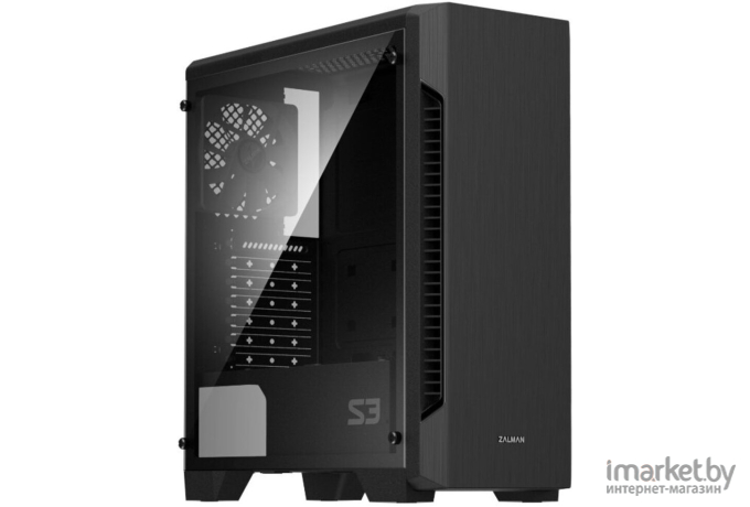 Корпус для компьютера Zalman ATX Без БП S3 TG Black