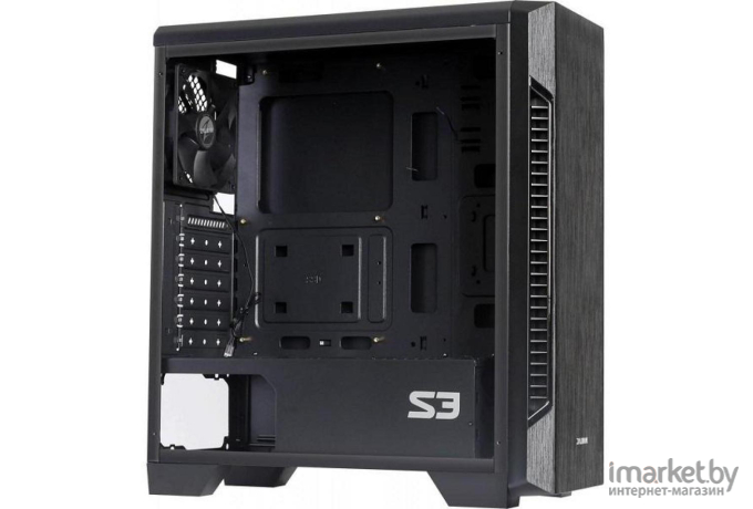 Корпус для компьютера Zalman ATX Без БП S3 TG Black