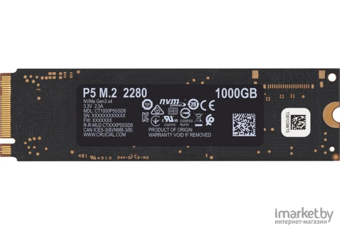 SSD диск Crucial 1000GB P5 M.2 [CT1000P5SSD8]