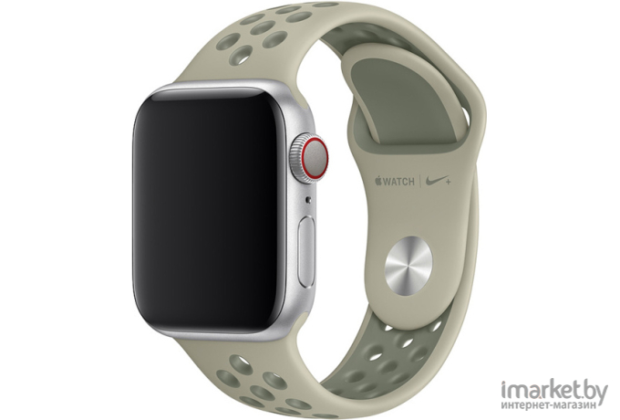 Сменный ремешок Apple 40mm Spruce Fog/Vintage Lichen Nike Sport Band – S/M & M/L [MV7W2ZM/A]