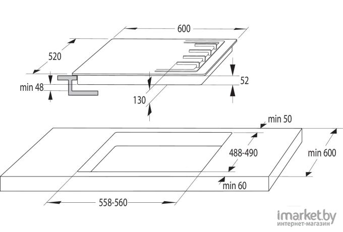 Варочная панель Gorenje GW6D42CLB [737665]