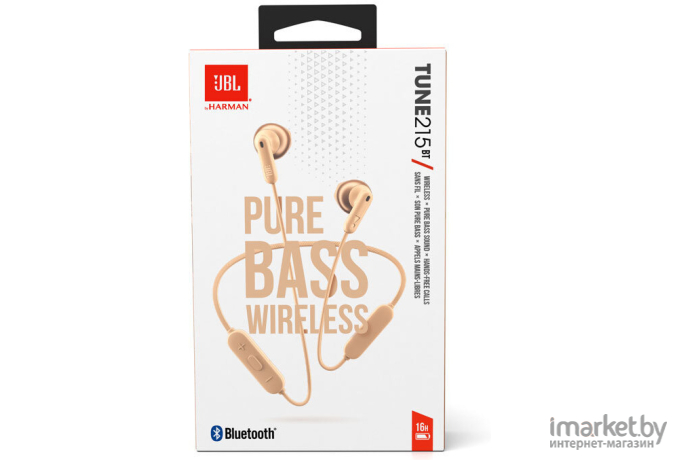 Наушники JBL T215BT Gold [JBLT215BTCGD]