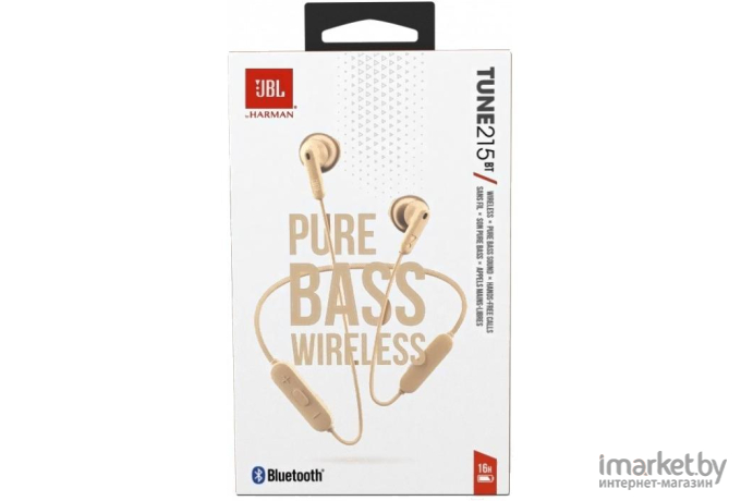 Наушники JBL T215BT Gold [JBLT215BTCGD]