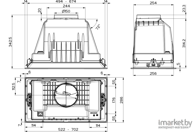 Вытяжка Faber INKA PLUS  HCS  X A52 [305.0602.049]