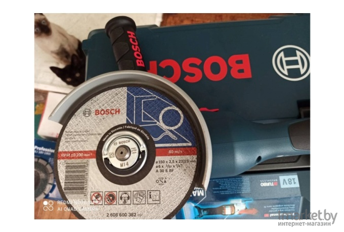 Угловая шлифмашина Bosch GWS 18V-15 L-BOXX [0.601.9H6.101]