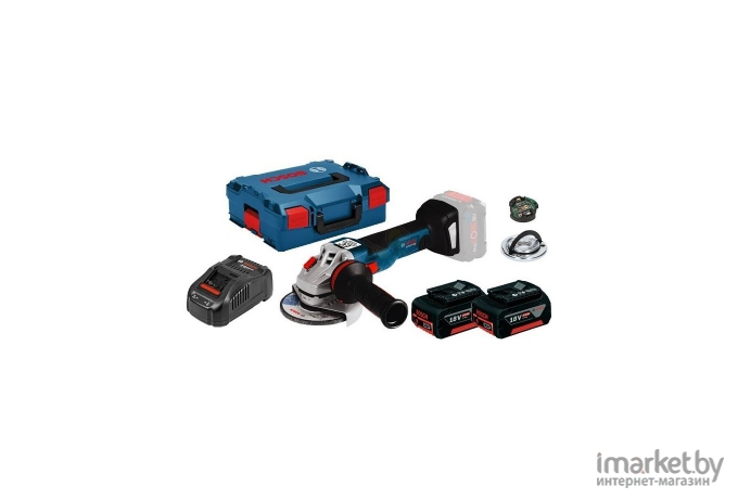 Угловая шлифмашина Bosch GWS 18V-15 L-BOXX [0.601.9H6.101]