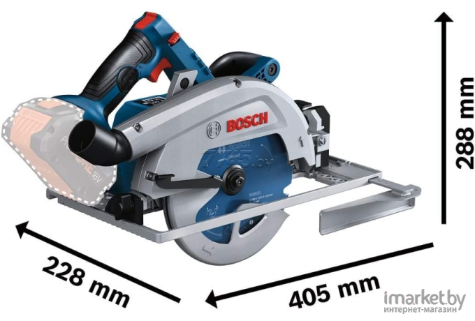 Циркулярная пила Bosch GKS 18V-68 GC L-BOXX [0.601.6B5.100]