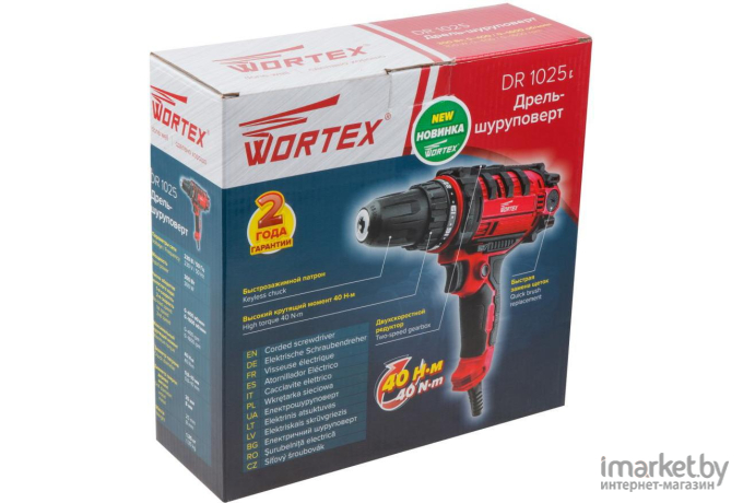 Сетевой шуруповерт Wortex DR 1025 (DR102500011)