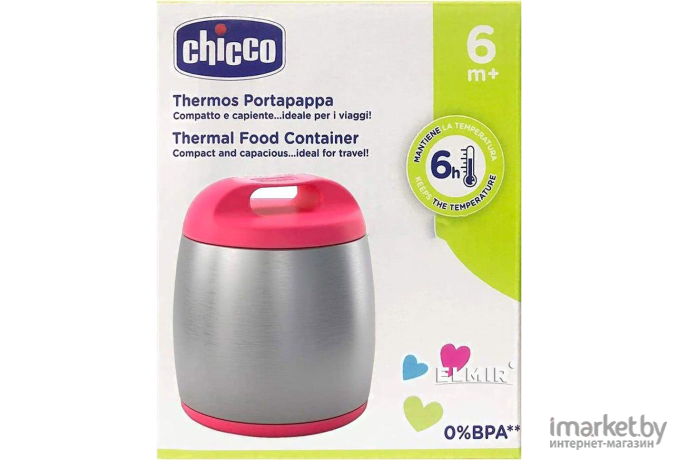 Термос Chicco 340728608 розовый [00060182100000]