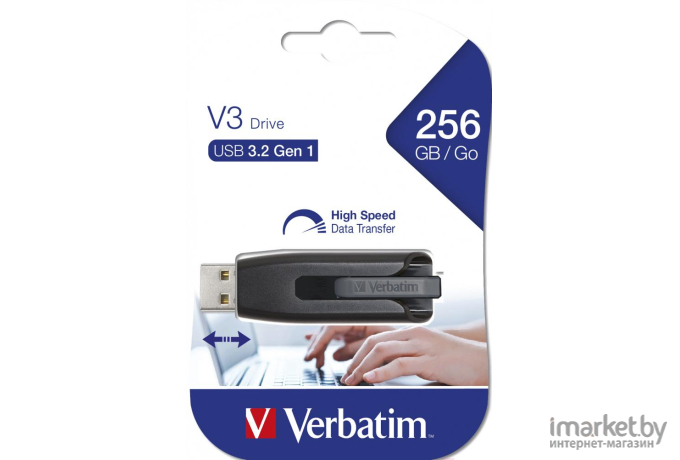 Usb flash Verbatim Store n Go V3 256GB черный [49168]