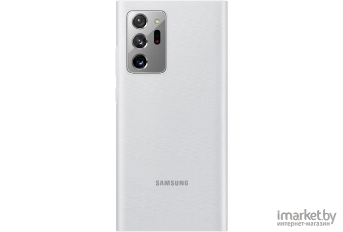 Чехол для телефона Samsung Smart Clear View Cover для Note20 Ultra Silver/White [EF-ZN985CSEGRU]