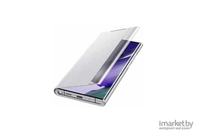 Чехол для телефона Samsung Smart Clear View Cover для Note20 Ultra Silver/White [EF-ZN985CSEGRU]