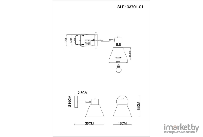 Бра Evoluce SLE103701-01