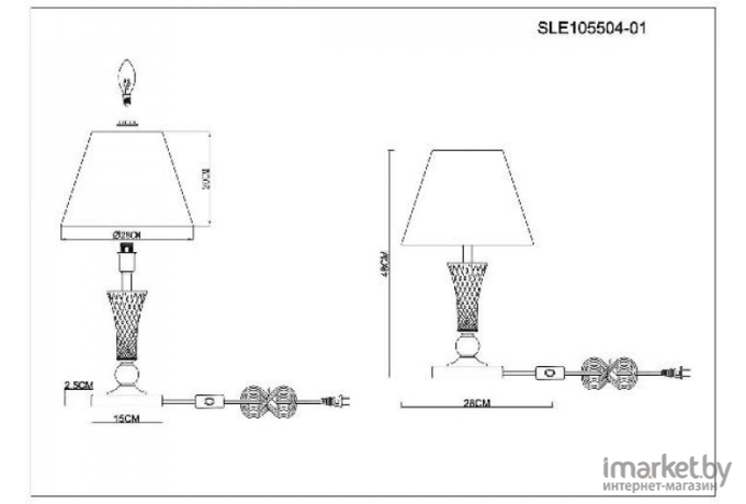 Настольная лампа Evoluce SLE105504-01