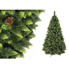 Новогодняя елка MiaMar Бриллиантовая кончики зеленые 220 см в пленке [EGZ220F-PVC]