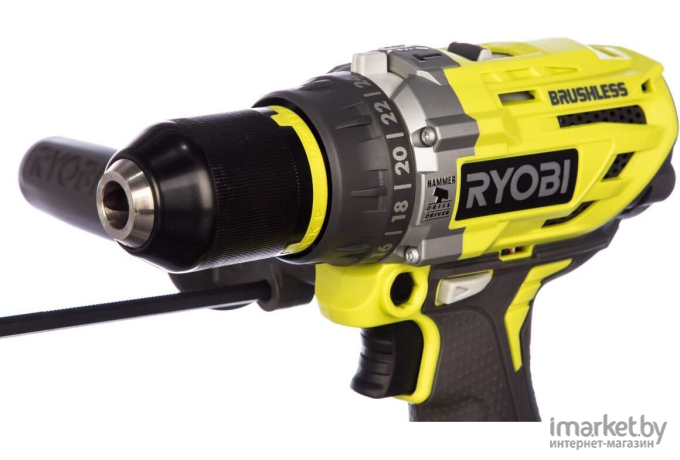 Дрель-шуруповерт RYOBI R18PD7-220B (с 2-мя АКБ, кейс) [5133004295]