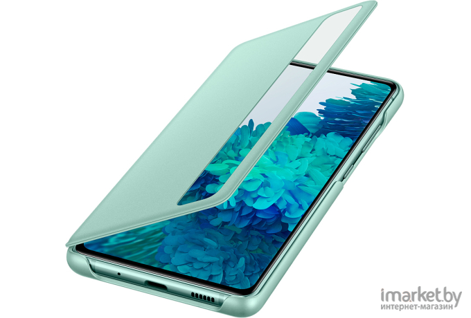 Чехол для телефона Samsung Smart Clear View Cover для Samsung Galaxy S20 FE мятный [EF-ZG780CMEGRU]