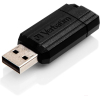 Usb flash Verbatim PinStripe 128GB черный [49071]