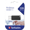 Usb flash Verbatim PinStripe 128GB черный [49071]