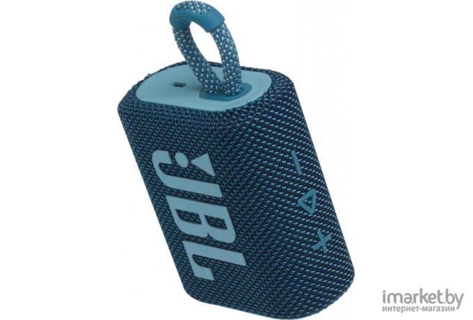 Портативная акустика JBL Go 3 Blue [JBLGO3BLU]