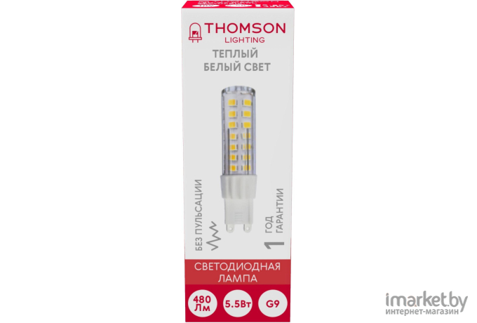 Светодиодная лампа Thomson LED G9 5.5W 480Lm 3000K [TH-B4247]