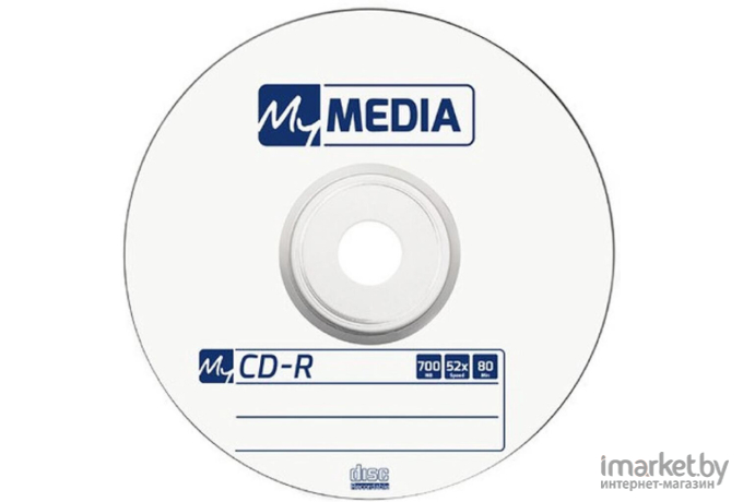 Оптический диск MyMedia CD-R 700Mb 52x в пленке (50 шт) [69201]