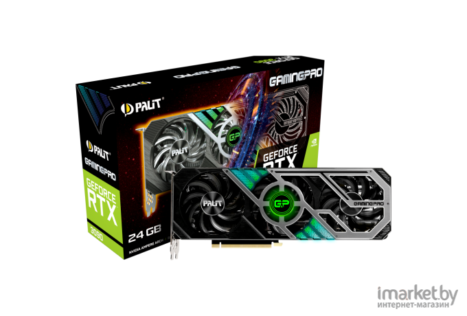 Видеокарта Palit NVIDIA GeForce RTX 3090 GamingPro [NED3090019SB-132BA]