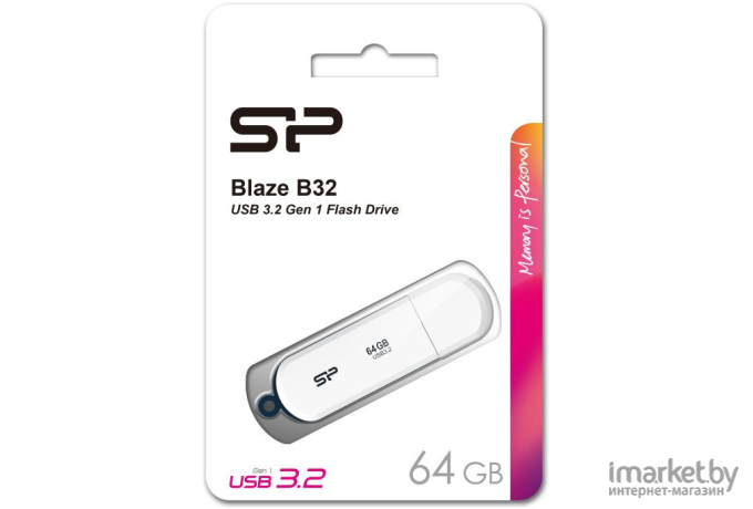 Usb flash Silicon-Power 64Gb Blaze B32 [SP064GBUF3B32V1W]
