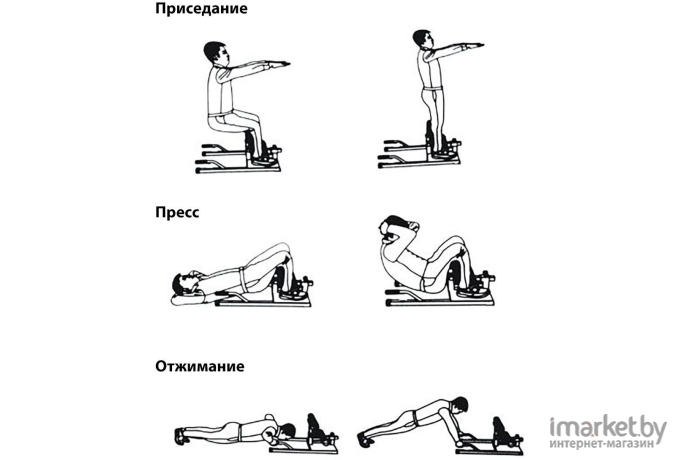 Гиперэкстензия DFC Squat Machine (sissy) S032YW