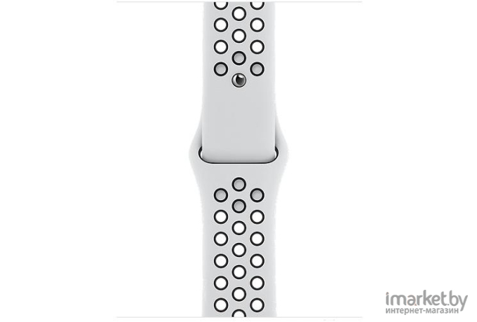 Умные часы Apple Watch Series 6 Nike Plus 44мм алюминий серебристый/чистая платина/черный [MG293]