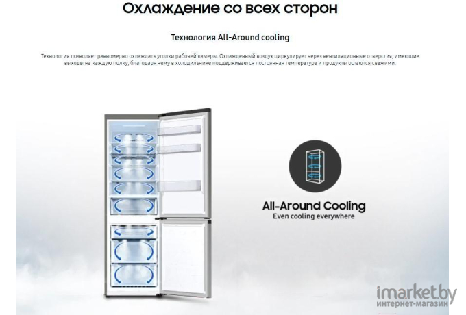 Холодильник Samsung RB34T670FSA/WT