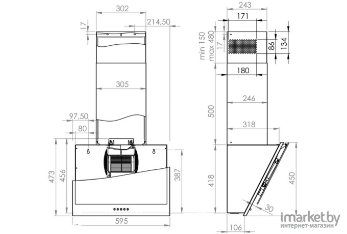 Вытяжка Gorenje WHI6SYB