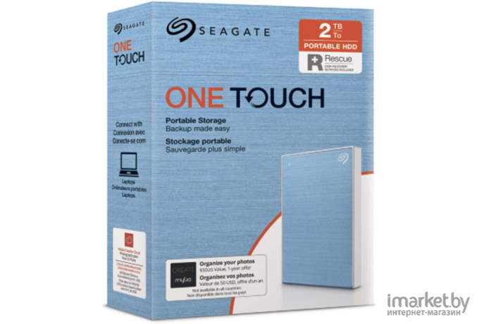 Внешний жесткий диск Seagate 2000ГБ One Touch [STKB2000402]