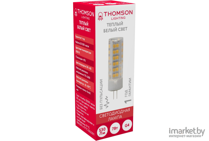 Светодиодная лампа Thomson G4 7W 530Lm 3000K [TH-B4232]