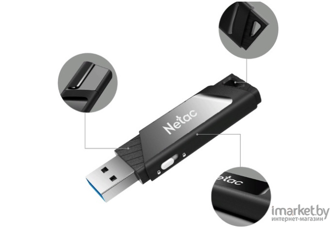 Usb flash Netac U336S 32Gb [NT03U336S-032G-30BK]