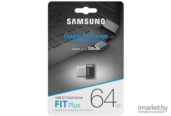 Usb flash Samsung FIT Plus 64Gb [MUF-64АB/APC]